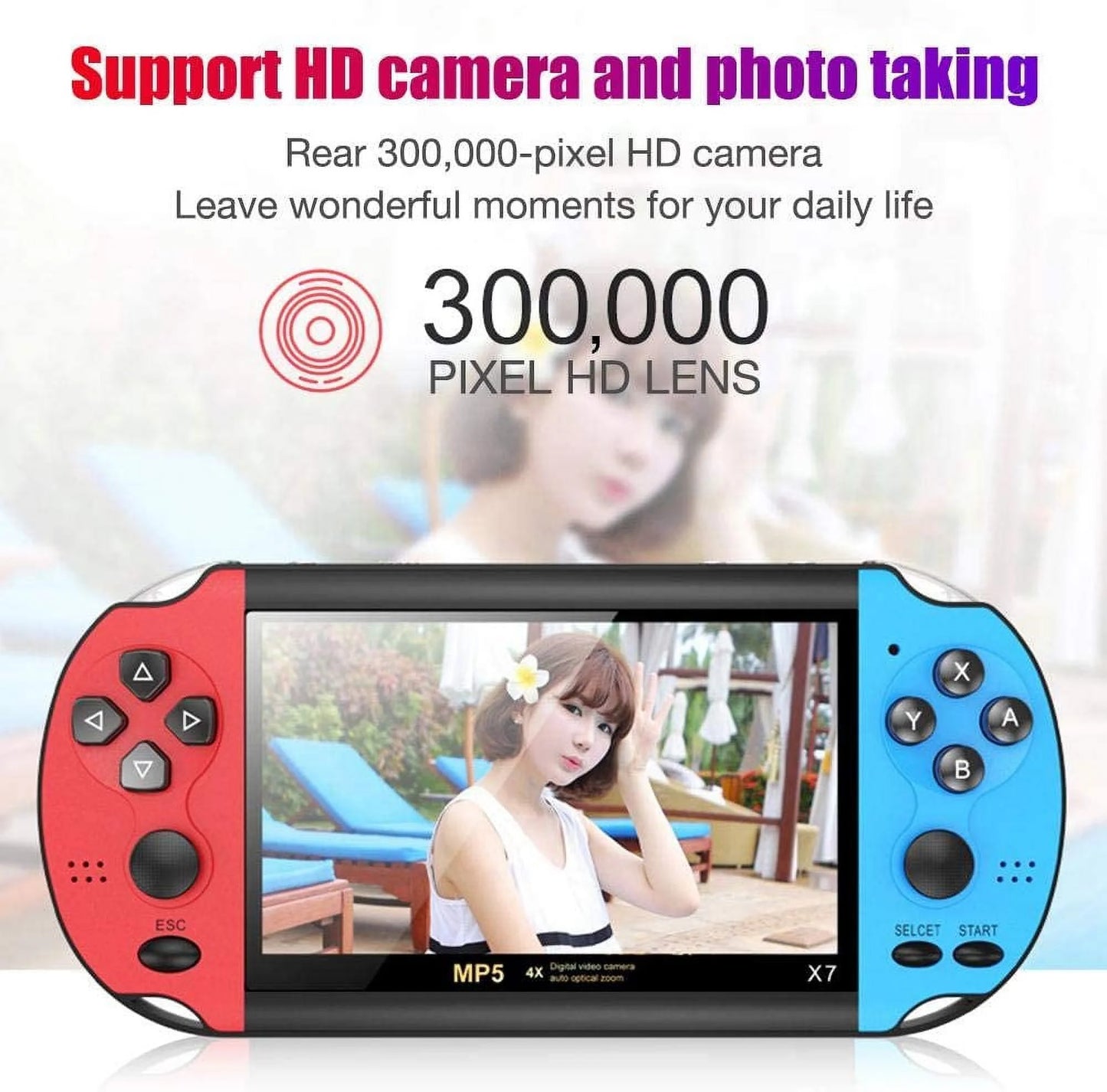 Handheld Game Console, 5.1" Classic Retro Portable Video Game Console